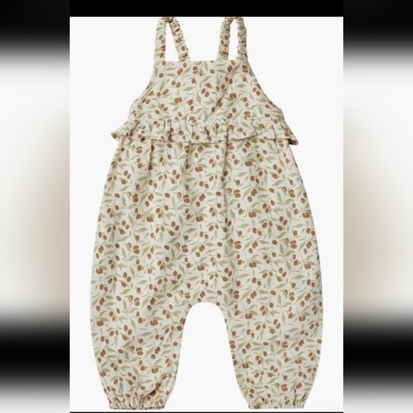 Nwt! Rylee+Cru baby girl kinsley kumquat romper